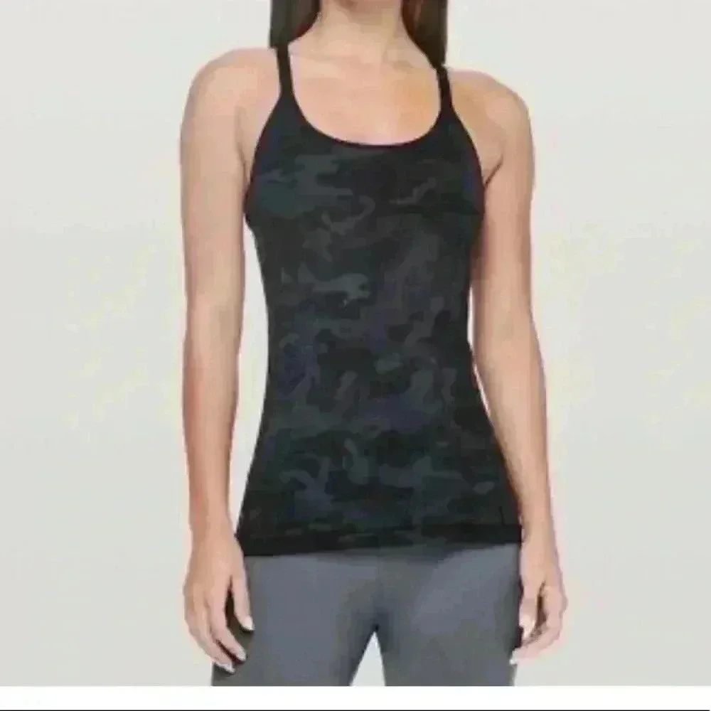 Lululemon Free To Be Tank Nulu Incognito Camo Size 4